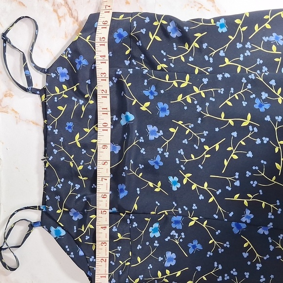 Express Slip Sun Dress Summer Butterfly Print Womens 9/10 - Picture 9 of 9